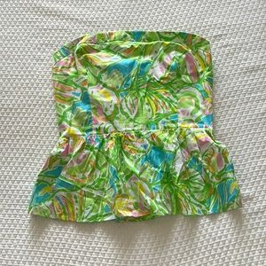 Size 6 Lilly Pulitzer strapless top